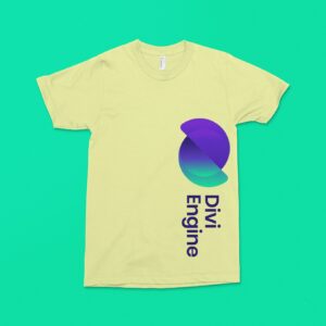 Shirt-3-yellow-front.jpg Divi Engine Tee
